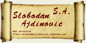Slobodan Ajdinović vizit kartica